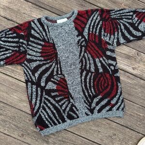 Vintage Sears graphic knit sweater
